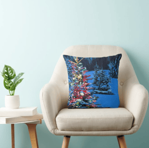 Image of Christmas Glow Throw Pillow