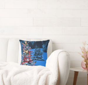 Image of Christmas Glow Throw Pillow