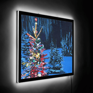 Image of Christmas Glow Illuminated Print