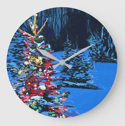 Christmas Glow Acrylic Clock