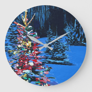 Image of Christmas Glow Acrylic Clock