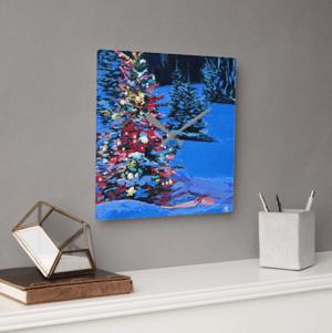 Image of Christmas Glow Acrylic Clock