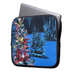 Image of Christmas Glow Neoprene Laptop Sleeve