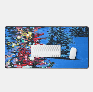 Image of Christmas Glow Neoprene Desk Mat