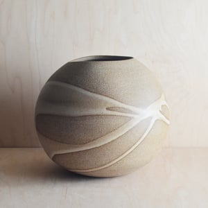 Image of globe stoneware vase
