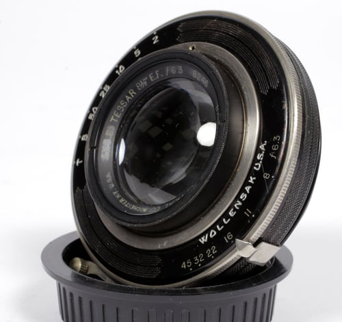 Image of Bausch and Lomb Tessar IIb 5X8 8 1/2" [215mm] F4.5 Lens Betax #3 shutter #8948