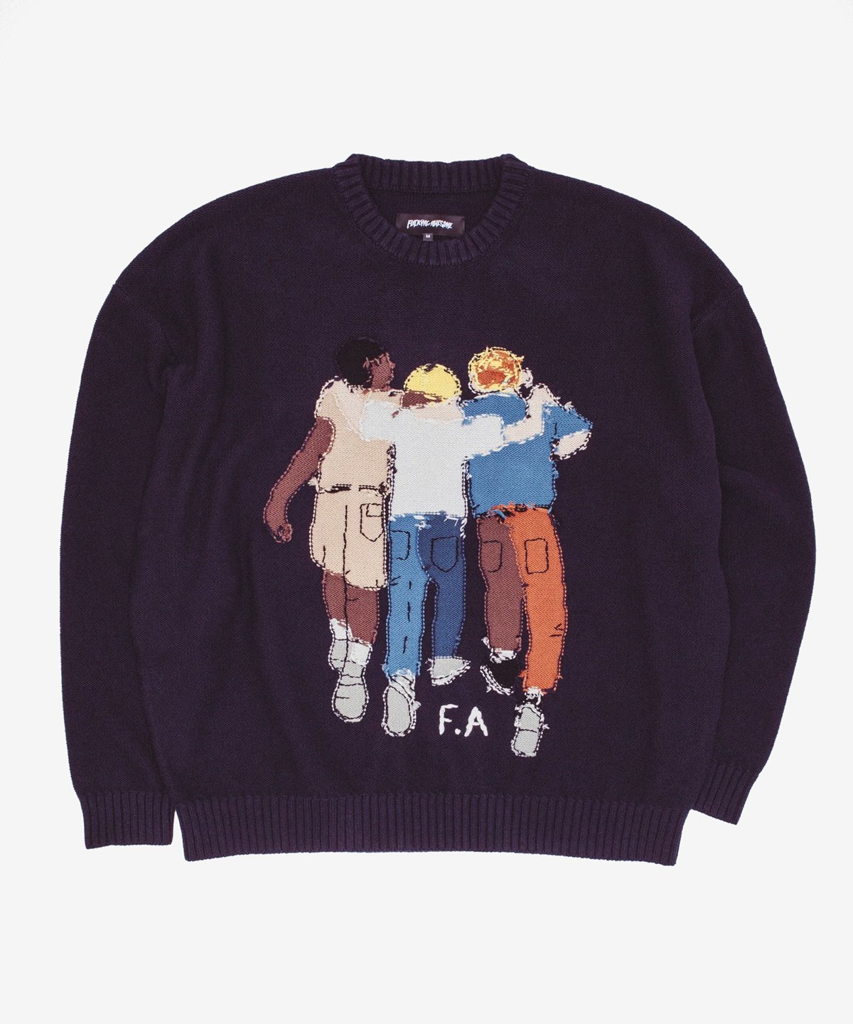 Image of FUCKING AWESOME_KIDS ARE ALRIGHT SWEATER :::NAVY:::
