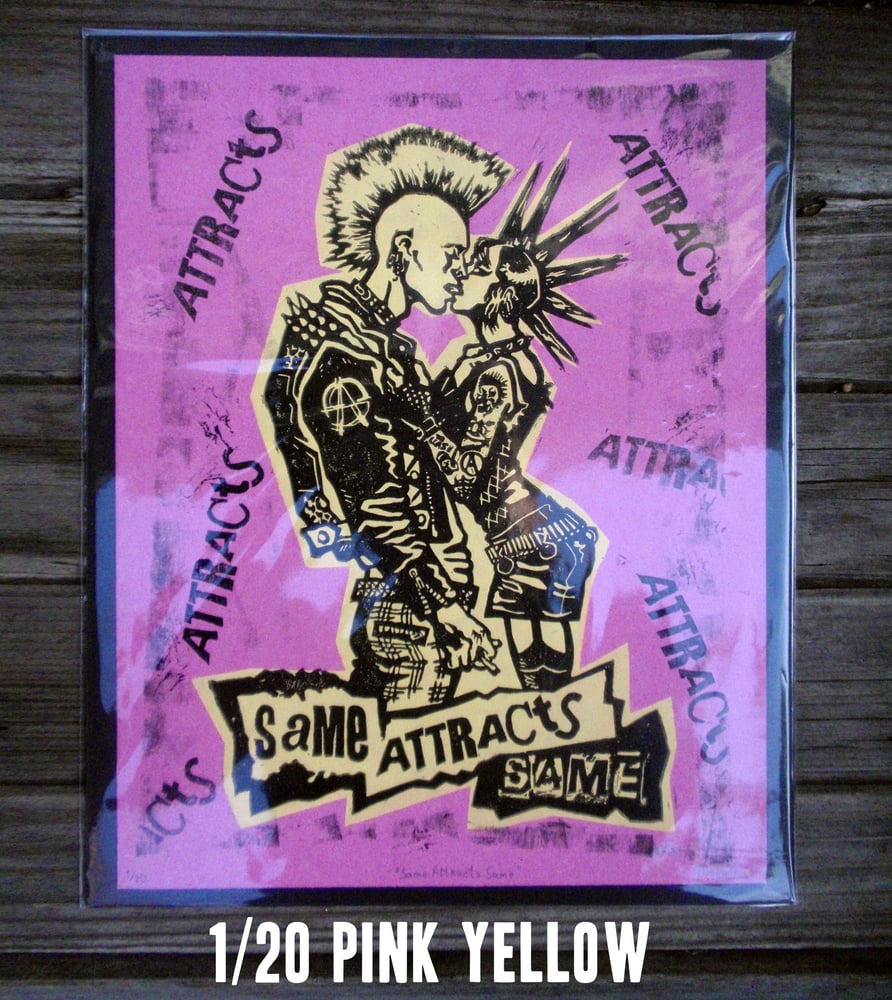 Image of Same Attracts Same Punks LINO PRINT