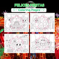 Digital Download - Felices Fiestas Coloring Pages 