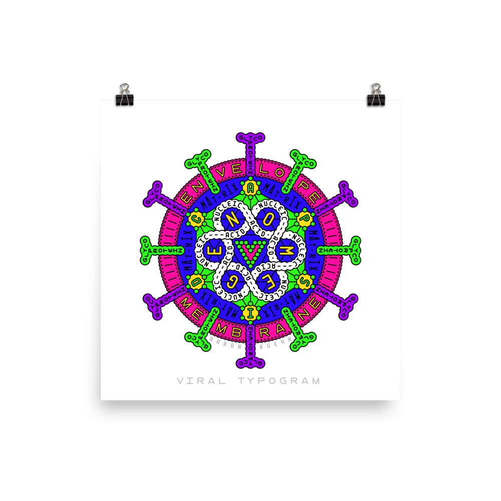 Image of Viral Typogram - Digital Print