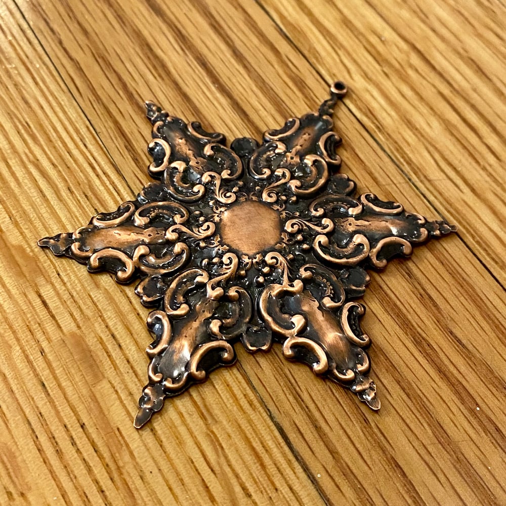 Copper Snowflake Ornament
