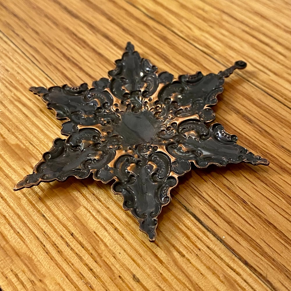 Copper Snowflake Ornament