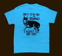 The Thing Dog Blue Screenprinted T-Shirt