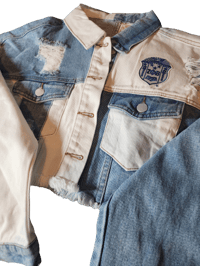 Image 3 of She Is Zeta Crop Denim  Jacket