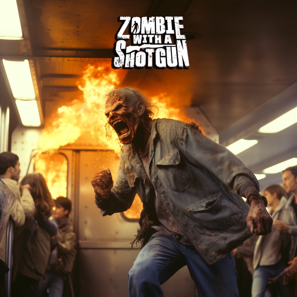 Image of Zombie with a Shotgun Train Attack #3