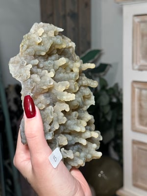 SELF STANDING CHALCEDONY STALACTITE SPECIMEN B