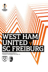 WEST HAM UNITED v SC FREIBURG | UEFA EUROPA LEAGUE 14.12.23 INCLUDING UK POSTAGE £5.59