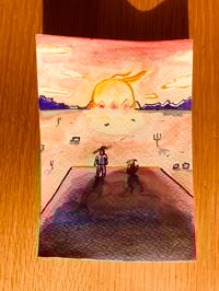 "Followed The Tortoise" Original Watercolour Painting