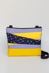 Bolso bandolera malva y amarillo