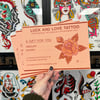 Luck and Love Tattoo Gift Vouchers