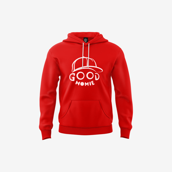 Image of Good Homie Classic (Red Hoodie-large logo)