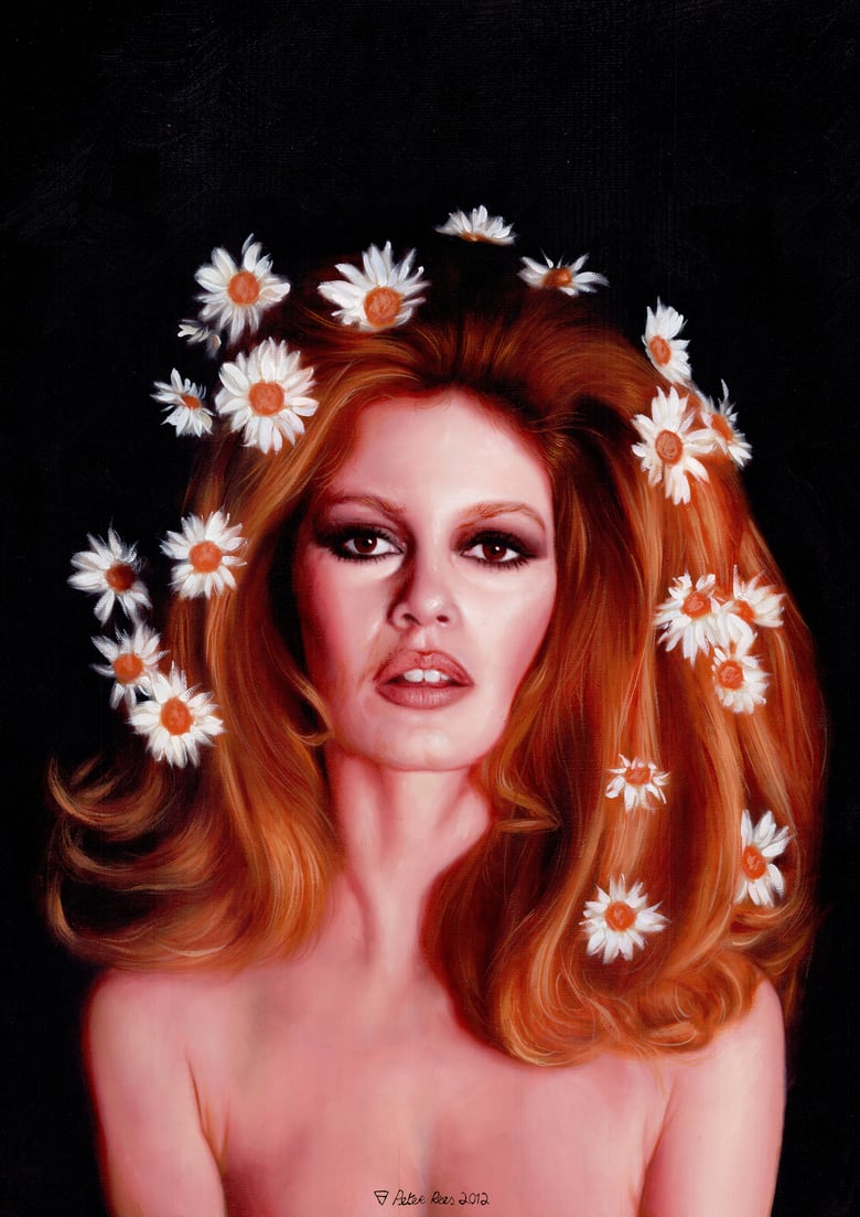 Image of Brigitte Bardot (Flowers in her hair) Limited edition artprint 