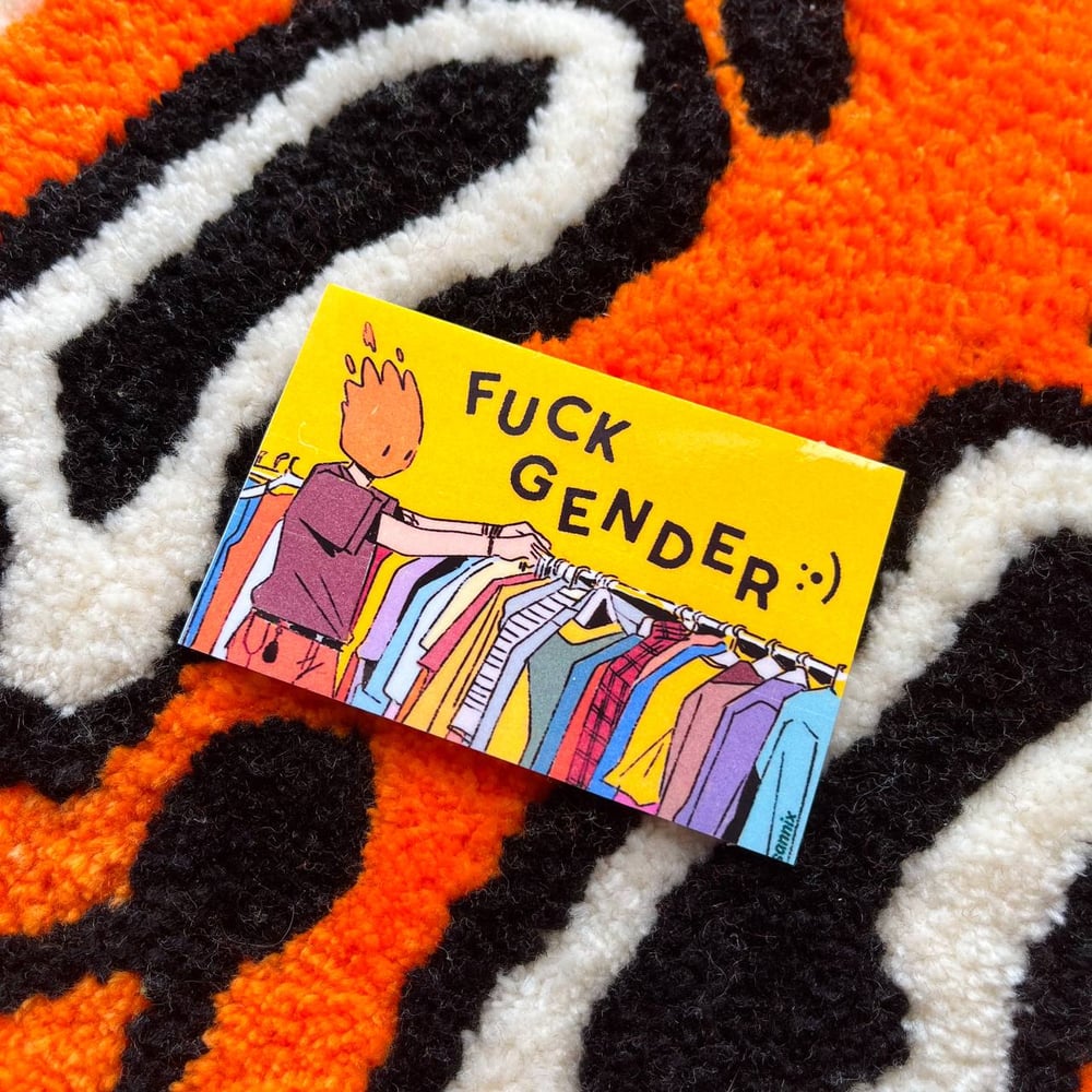 Fuck Gender :-) Sticker