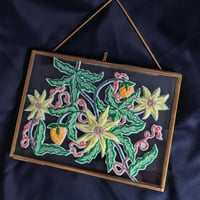 Image 3 of Passion Flower Framed Embroidery 