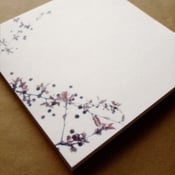 Image of Sticky Notes Memo Pad Plum Blossoms