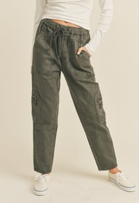 Image 1 of Charcoal utility pants