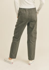 Image 3 of Charcoal utility pants