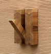 Wood wall hook - End grain.