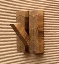 Wood wall hook - End grain.