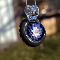 Image 1 of UFO implosion pendant with opal shard