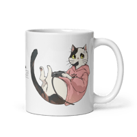 Image 3 of Yuki & Mollie, White Glossy Mug