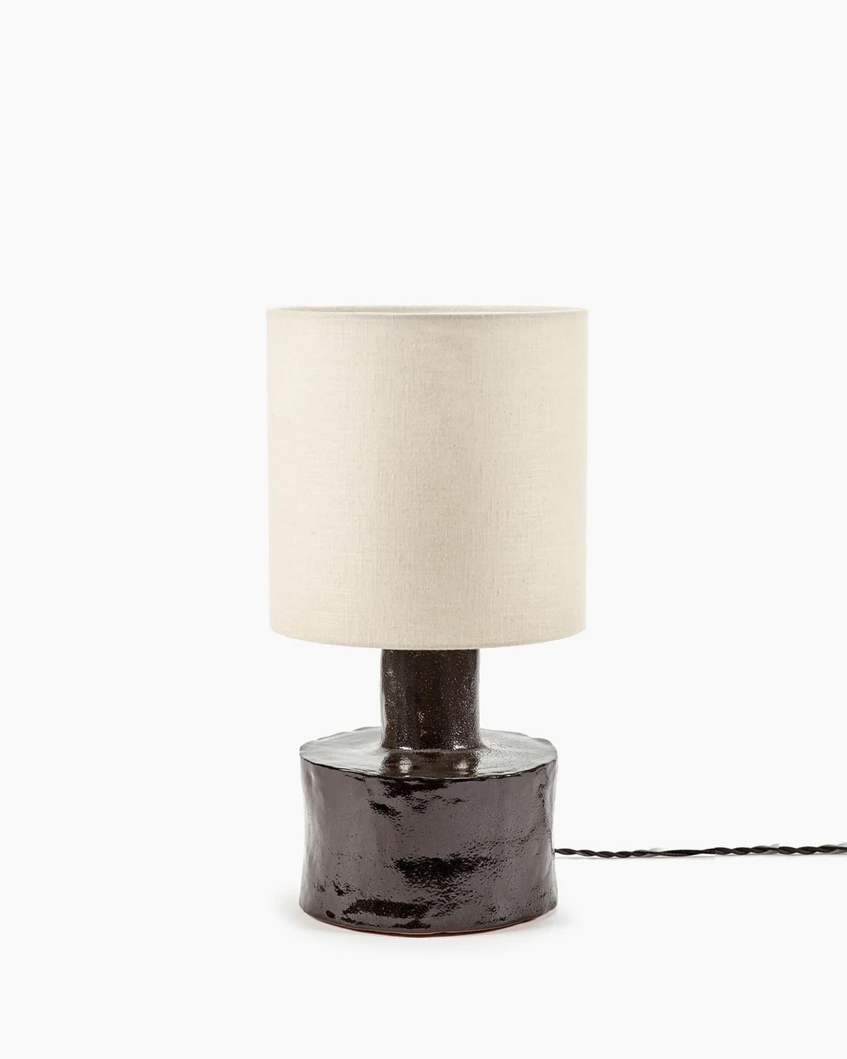 Image of Lampe céramique - noire 