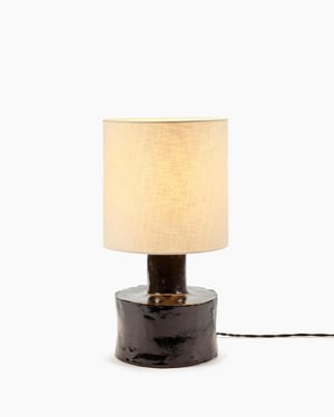 Image of Lampe céramique - noire 