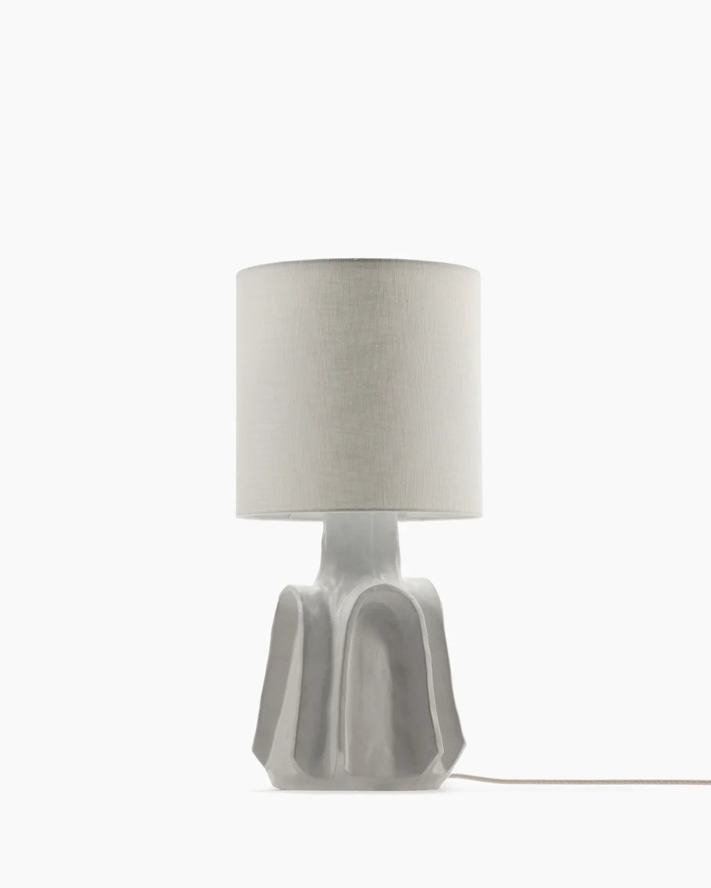 Image of Lampe en céramique / lin 