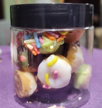 Pack of Assorted Mini Donut Wax Melts! 4-8 oz Jar Of Mini Chocolate Donuts, Vanilla Donuts, Etc. 