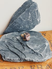 Image 1 of raw burmese ruby stone ring