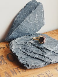 Image 2 of raw burmese ruby stone ring