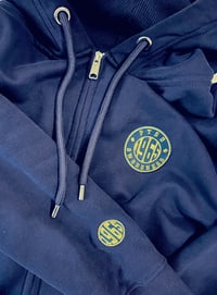 1965 PTSD Awareness Blue & Gold Embroidered Logo Zip Hoodie
