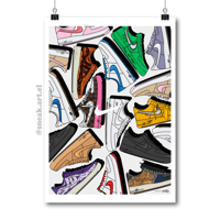 Image 1 of Sneaker Poster Air Force 1 “Collection”