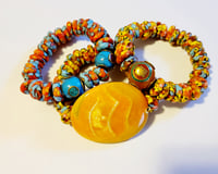 Image 1 of African Recycled Glass Bead Bracelets