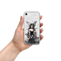 Image 5 of Dark Fairy and Flowers Goth Inspired Mystical Fantasy Clear Case for iPhone®