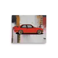 BMW SPORT E30 M3 PRINT (RED)