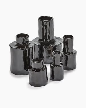 Image of Vase céramique noir 2