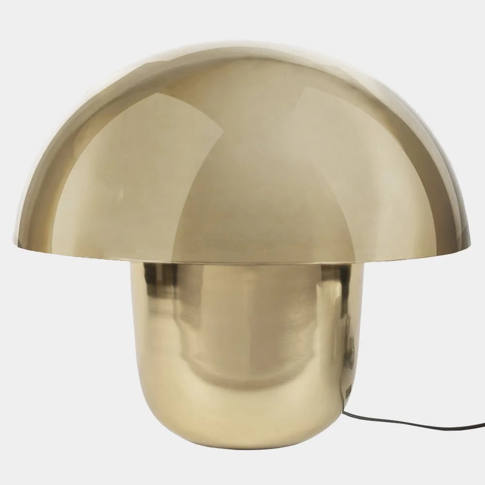 Image of Lampe champignon dorée 