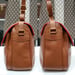 Image of Vtg Gucci Large Tan Flap Saddle Bag