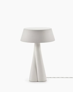 Image of Lampe en céramique - blanc